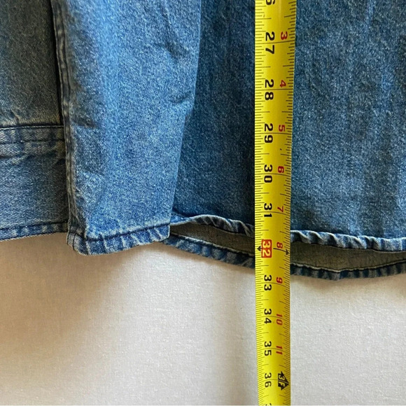 Harley Davidson Denim Long Sleeve Button Shirt 25”  PTP Sz XXL - Picture 10 of 10